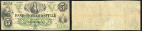 Continental-, Colonial Currency, State Issue, United States
Virginia. 5 $ 1861, 2 Signaturen. Hovartsville Bk of, - Haxby 105/IIA
III