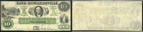 Continental-, Colonial Currency, State Issue, United States
Virginia. 10 $ 1861, 2 Signaturen. Hovartsville Bk of, - Haxby 105/IIA
III+