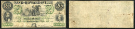 Continental-, Colonial Currency, State Issue, United States
Virginia. 20 $ 1861, 2 Signaturen. Hovartsville Bk of, - Haxby 105/IIA
III-