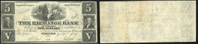 Continental-, Colonial Currency, State Issue, United States
Virginia. 5 $ 1859, 2 Signaturen, Rs. leer. Norfolk, Exchange Bk, - Haxbay 145/I
III