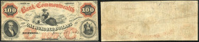 Continental-, Colonial Currency, State Issue, United States
Virginia. 100 $ 1862, 2 Signaturen. Richmond, Bk of Commonwealth, - Haxby 170
III