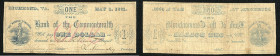 Continental-, Colonial Currency, State Issue, United States
Virginia. 1,2 $ 1861, 2 Signaturen, Civil War. Richmond, Bk of Commonwealth, - Haxby 170
I...