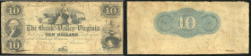 Continental-, Colonial Currency, State Issue, United States
Virginia. 5, 10 $ 1860, 18xx, 2 Signaturen, Design 5D, 10D. Winchester, Bk Valley Virg. – ...
