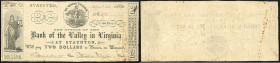 Continental-, Colonial Currency, State Issue, United States
Virginia. 2 $ 1862, 2 Signatures, VII Staunton. Winchester, Bk Valley Virg. – Haxby 255
II...