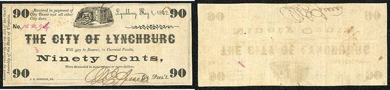 Continental-, Colonial Currency, State Issue, United States
Virginia. 60,90 Cent...