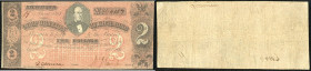 Continental-, Colonial Currency, State Issue, United States
Virginia. 1 $ (Span. Piller $, kl.Klebestellen) 2 $ 1861, je 2 Signaturen, C.3203,06. Corp...