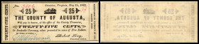 Continental-, Colonial Currency, State Issue, United States
Virginia. 10,25,50 Cents,1$ 1862, je 1 hs Sign., C.4001,7,15,20. Count of Augusta, Staunte...
