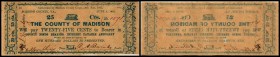 Continental-, Colonial Currency, State Issue, United States
Virginia. 25 Cents, 1 $ 1862, 2, 1 Signat., C.5002/-----. County of Lunenburg und County o...