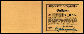 Klagenfurt
Kärnten. 10,20,50h, faks. Unterschrift blau, 452a. 2xI1xII