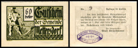 Mettersdorf
Kärnten. 20,40,60h, Auflg. 50 (Nr.9) S609/Ig. I
