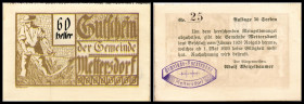 Mettersdorf
Kärnten. 20,40,60h, Auflg. 50 (Nr.25) S609/Ii. I