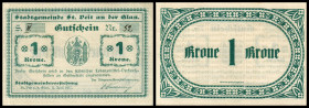 St, Veit an der Glan, Stadtgde
Kärnten. 1,2,5,5K, 11.4.1917, Gutscheine für die städt. Lebensmittel-Verkaufsstelle, 941A. I