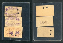 Groß-Siegharts
Niederösterreich. Prv. C.Hetzer & Söhne, 10,20,50h (20 Rs Wertzahl) 298. I