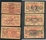 Hadersdorf, Gde auf Sperrholzplatten
Niederösterreich. 10,20.50h  roter Aufdruck (Zahlungsmittel / Gemst.), o.Df, 327/If. I