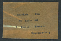 Klosterneuburg
Niederösterreich. Prv. F. Scheidl, 80h gold, Rs leer, 460c. I