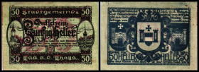 Laa a.d. Thaya
Niederösterreich. 50h, faks. Uschr d. Bgm, 493c. I-