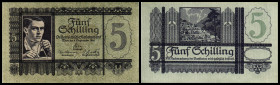 5 Schilling 1945, schwarzblau, Richter-273aII, K&K-228a. I