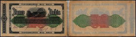 Banco Bahia
Brasilien Specialized Issues. 25 Mil Reis (1860 4.Serie) zu P-S387, 3 hs. Signaturen, Rand gebräunt. II