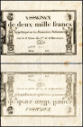 Republik
Frankreich. 2000 Francs 7.1.1795, P-A81. III+