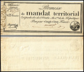 Republik
Frankreich. 25 Francs (18.3.1796) ohne Serie, P-A83a. II