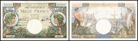 Bank de Francs
Frankreich. 1000 Francs 19.12.1940, P-96a, no ph. II-