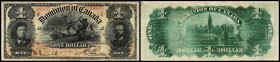 Kanada. 1 $ 31.3.1898, Ser.Q, Sign.Boville, Rs etwas gebleicht, P-24Ab. III-