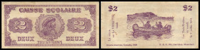 Kanada. Privat: Banque Scolaire 1920 (Schulgeld) Serie 1,2,5 (I/II) 10 (III) $. I/III
