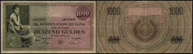 Niederlande. 1000 Gulden 5.10.1926, Serie AM, min. Nst., P-48. III-