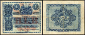 British Linen Bank
Schottland. 1 Pfund 23.9.1914 (erstes Datum) P-151a. III/IV