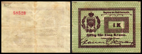 Czernowitz, Bukowina - Stadt. 1,5 Kronen o.D., Rs. KN, Prägestpl., Richter-28/Ic,d. III/IV