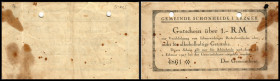 Bettlergeld. Schönheide u.Münster-Paderborn, 1 RM 1927, 5 Pfg.o.D., Lindman-S-025 und nicht im Katalog. V/III