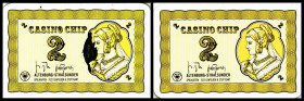 Deutschland. Casinochip/Spielmarke, Serie 1 bis 5000 (7 Stück) o.D.. I