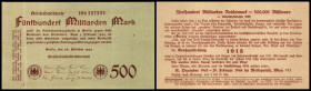 Deutschland. Wien, Ausstellung zu 1918/1944 (Judaika?) auf NG 500 Mrd. Mk. I-