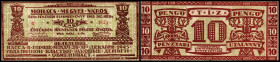 Ungarn 1944/45. Mohas, 10. 50 Pengö, 1.3.1945. III,II