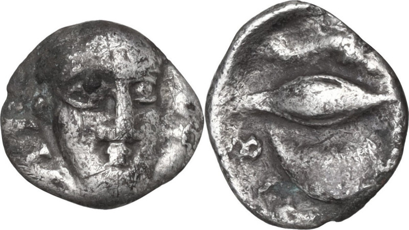 Greek Italy. Central and Southern Campania, Phistelia. AR Obol, 325-275 BC. Obv....