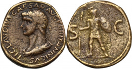 Britannicus, son of Claudius and Messalina (died 55 AD). AE 'Sestertius'. Cast fantasy, 19th-20th century. Obv. TI CLAVDIVS CAESAR AVG F BRITANNICVS. ...