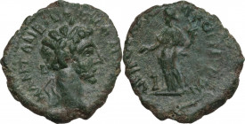 Marcus Aurelius (161-180). AE 19 mm, Nikopolis ad Istrum (Moesia Inferior). Obv. Laureate head right. Rev. Homonoia (?) standing left, holding patera ...