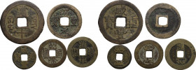 China. Multiple lot of 5 (five) coins. SOLD AS IS NO RETURNS.