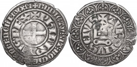 France. Philippe IV, the Fair (1285-1314). Gros Tournois à l'O rond. Duplessy 213 (238). AR. 4.08 g. 25.50 mm. L tridenté. VF.