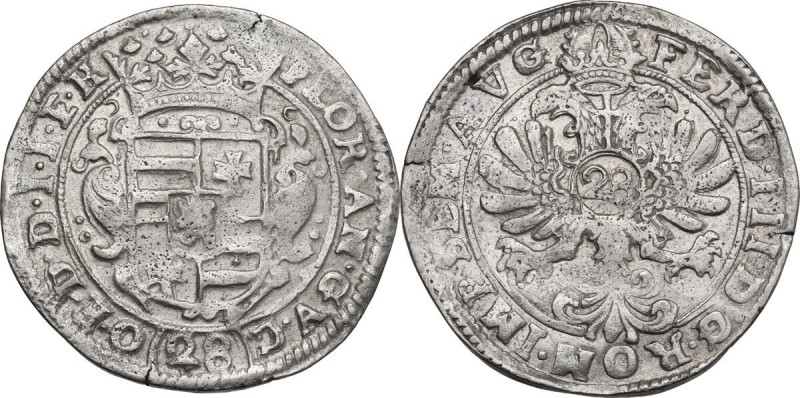 Germany. Ferdinand III (1637-1657). AR 2/3 Taler to 28 Stüber, Emden mint. KM 16...