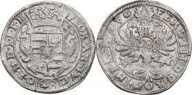 Germany. Ferdinand III (1637-1657). AR 2/3 Taler to 28 Stüber, Emden mint. KM 16. AR. 19.87 g. 41.00 mm. About VF.