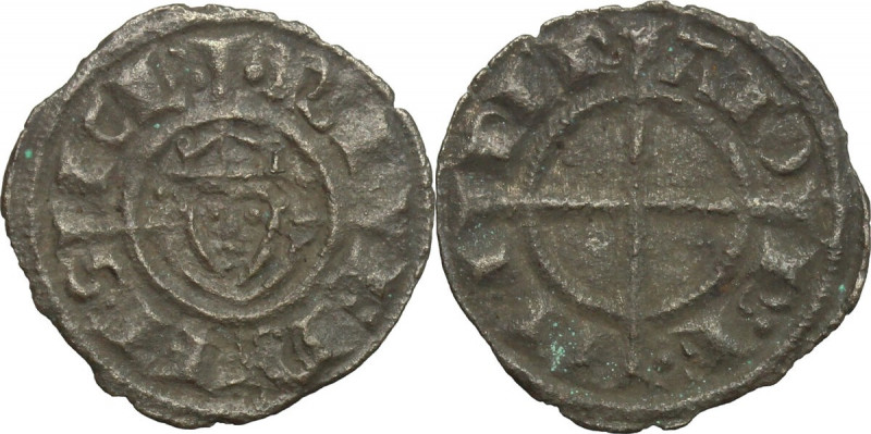 Italy. Federico II (1194-1250). BI Denar, Sicily, Brindisi mint, 1238-1239. MEC ...