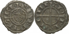Italy. Federico II (1194-1250). BI Denar, Sicily, Brindisi mint, 1238-1239. MEC 549. BI. 0.62 g. 17.00 mm. Toned. VF.