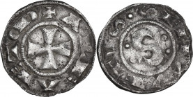 Italy. Republic of Siena (12th century - 1557). AR Grosso, 1211-1250. CNI 22-23; MIR (Toscana, zecche) 481. AR. 1.59 g. 19.00 mm. VF.