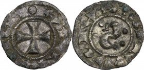 Italy. Siena. Republic. AR Denaro, 12th century-1390. MIR (Toscana, zecche) 476; Biaggi 2534. AR. 0.69 g. 15.00 mm. VF.