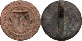 Italy. AE Seal, unclassified. 15th Century. AE. 39.69 g. 37.00 mm.