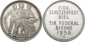 Switzerland. AR 5 francs shooting festival 1958. AR. MS.