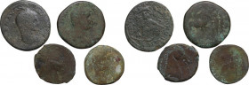 The Roman Empire. Multiple lot of four (4) AE unclassified coins. AE.