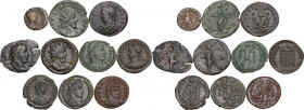 The Roman Empire. Multiple lot of ten (10) unclassified AE denominations; including: Victorinus, Constantine II, Licinius, Gratian, Valentinian and Va...