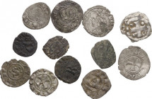 Medieval Italy. Multiple lot of twelve (12) coins to be sorted, mainly Siena, Lucca, Pisa. BI, AE.